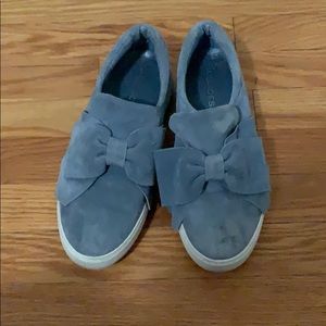 J-Slides suede slipon shoes